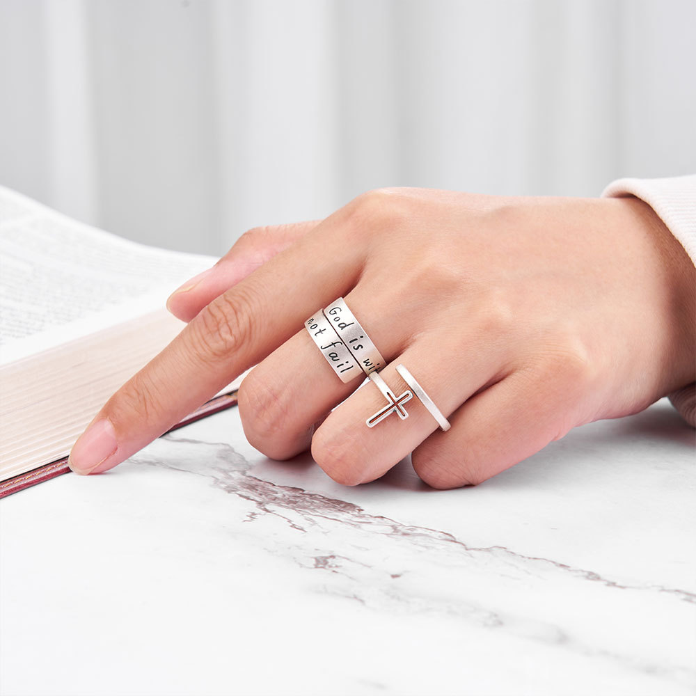 Twisted Christian 925 Sterling Silver Ring