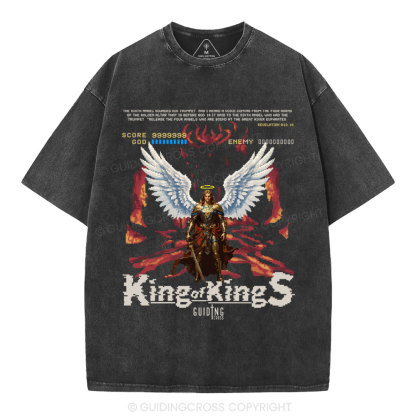 King Of Kings Christian Washed T-Shirt