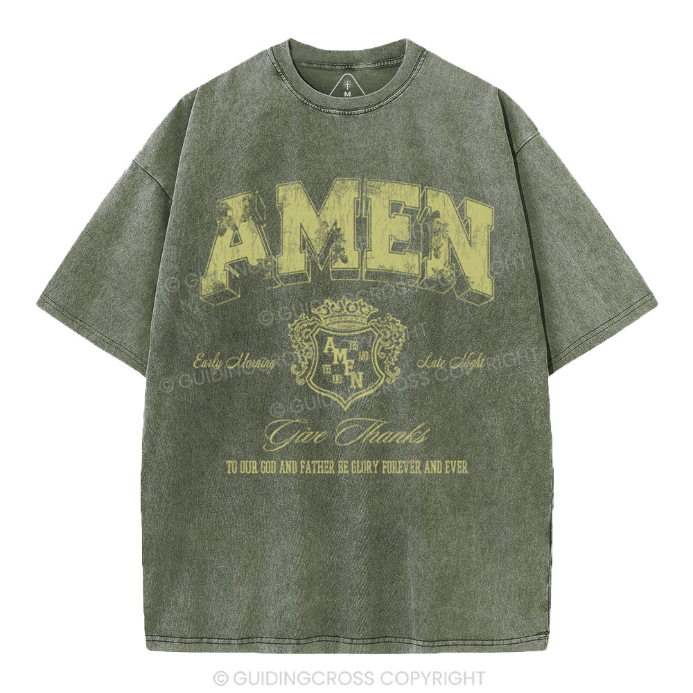Amen Christian Washed T-Shirt