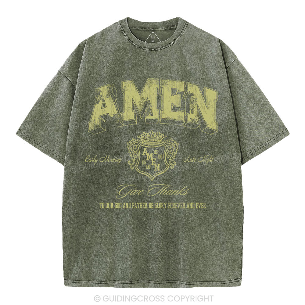 Amen Christian Washed T-Shirt