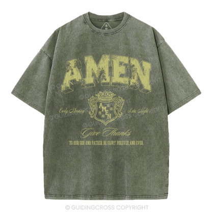 Amen Christian Washed T-Shirt