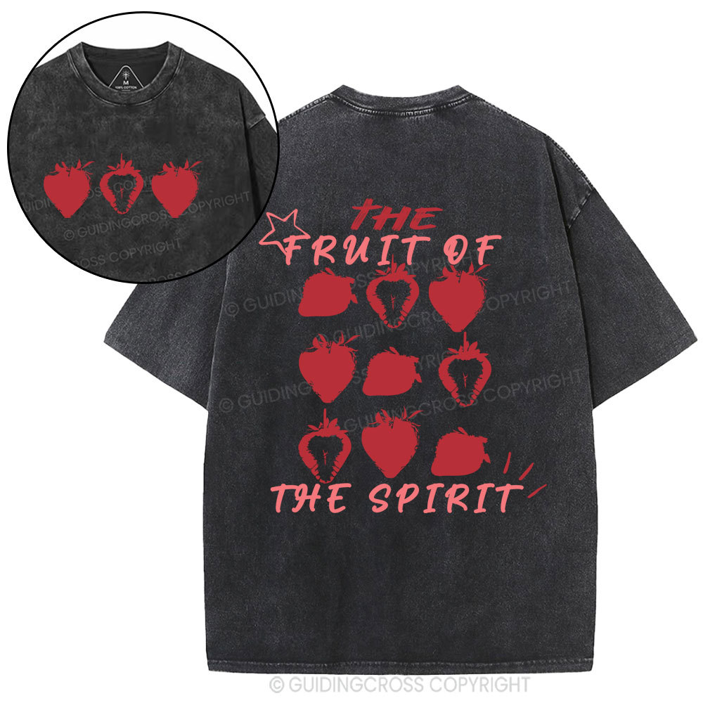The Fruit Of The Spirit Christian Washed T-Shirt