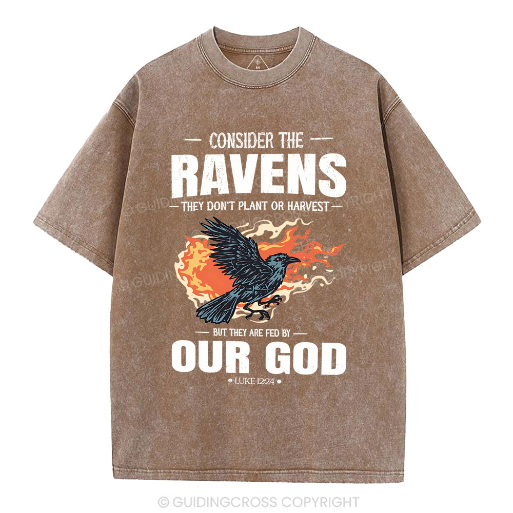 Consider The Ravens Christian Washed T-Shirt
