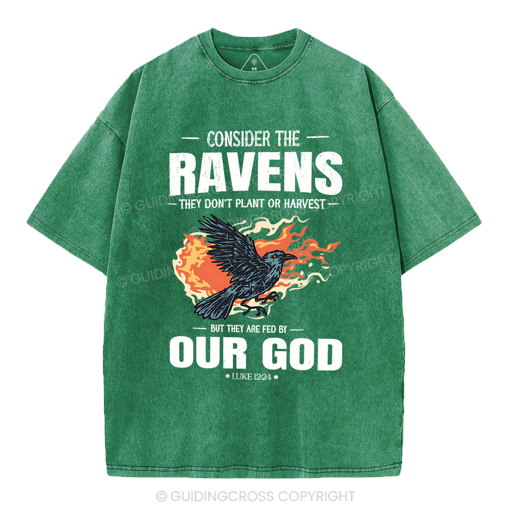 Consider The Ravens Christian Washed T-Shirt