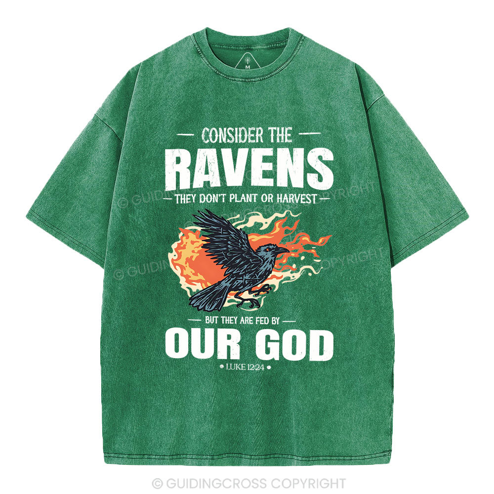 Consider The Ravens Christian Washed T-Shirt