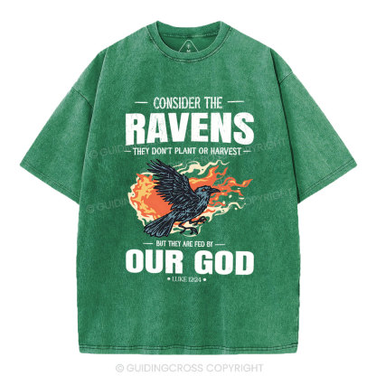 Consider The Ravens Christian Washed T-Shirt