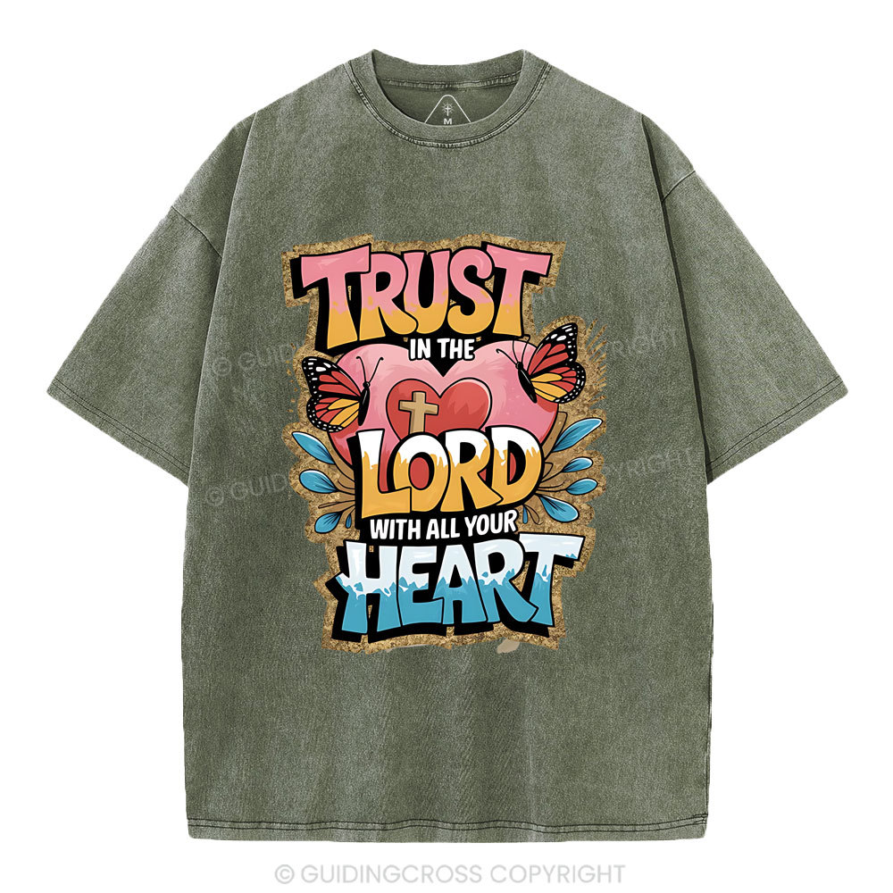 Trust In The Lord Christian Washed T-Shirt