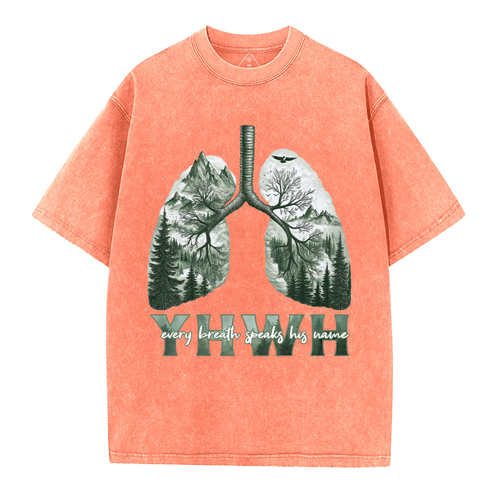 YHWH Nature Outdoors Christian Washed T-Shirt