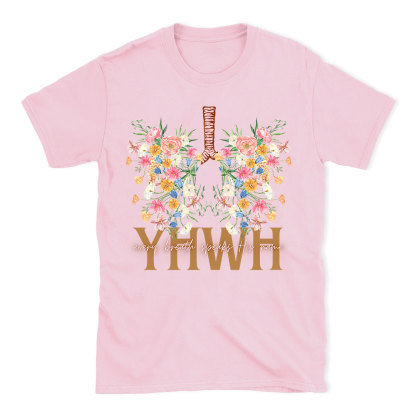 YHWH Floral Christian T-Shirt