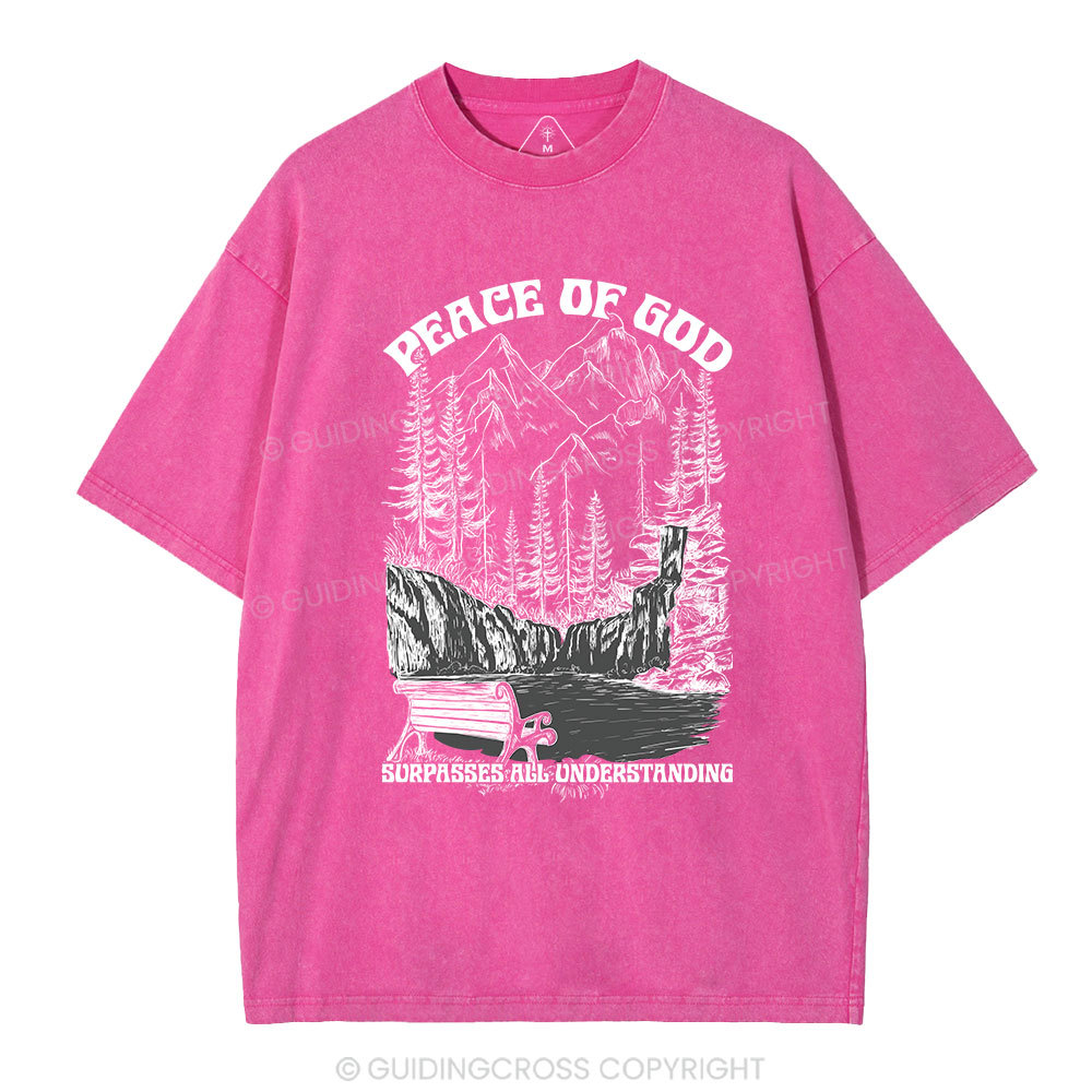 Peace Of God Christian Washed T-Shirt