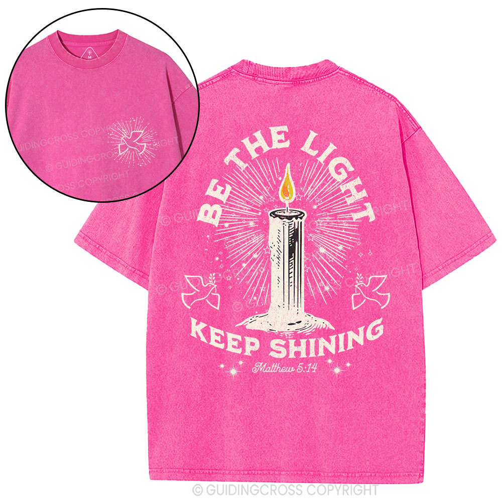 Be The Light Christian Washed T-Shirt