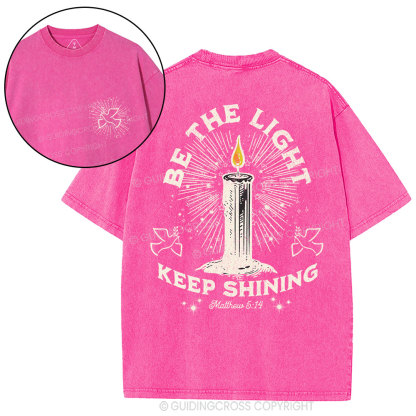 Be The Light Christian Washed T-Shirt