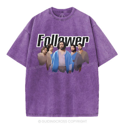 Follower Christian Washed T-Shirt
