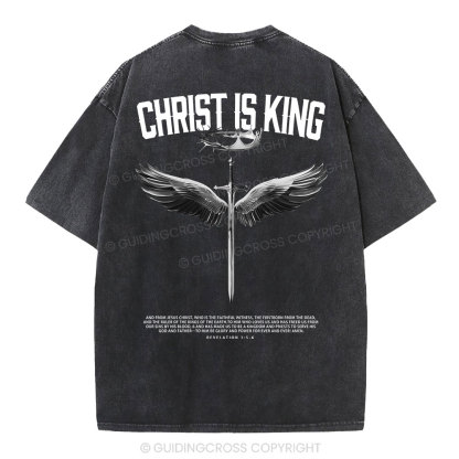 Christ Is King Christian Washed T-Shirt
