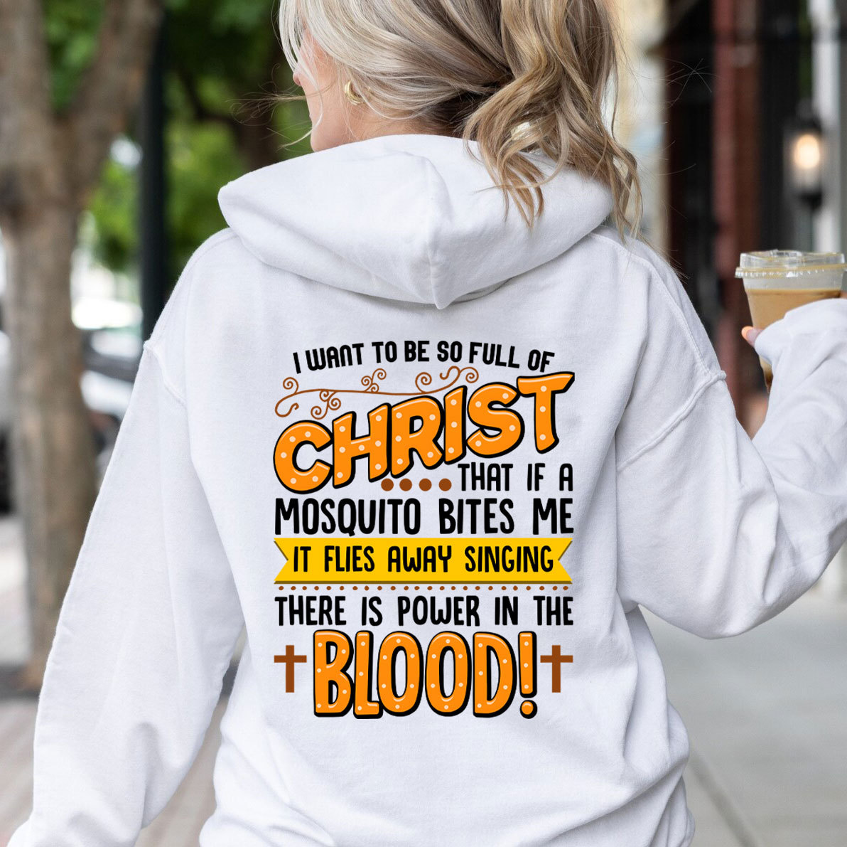 Full Of Christ Funny Christian Hoodie