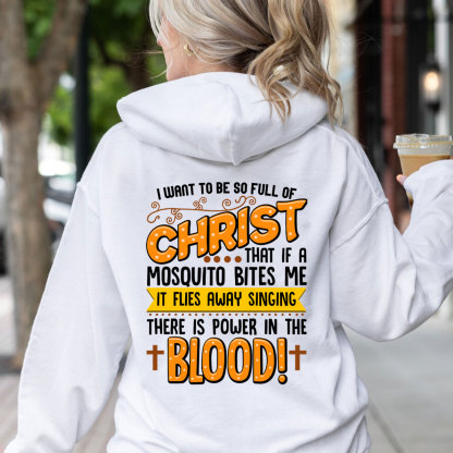 Full Of Christ Funny Christian Hoodie