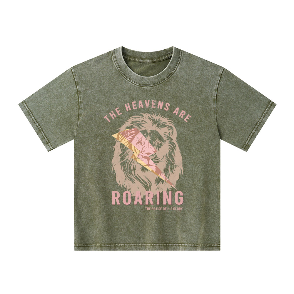 The Heavens Are Roaring Kid Washed T-Shirt