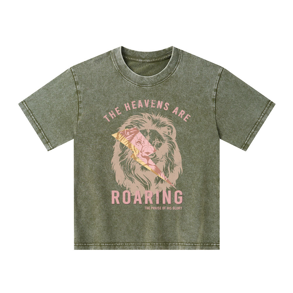The Heavens Are Roaring Kid Washed T-Shirt