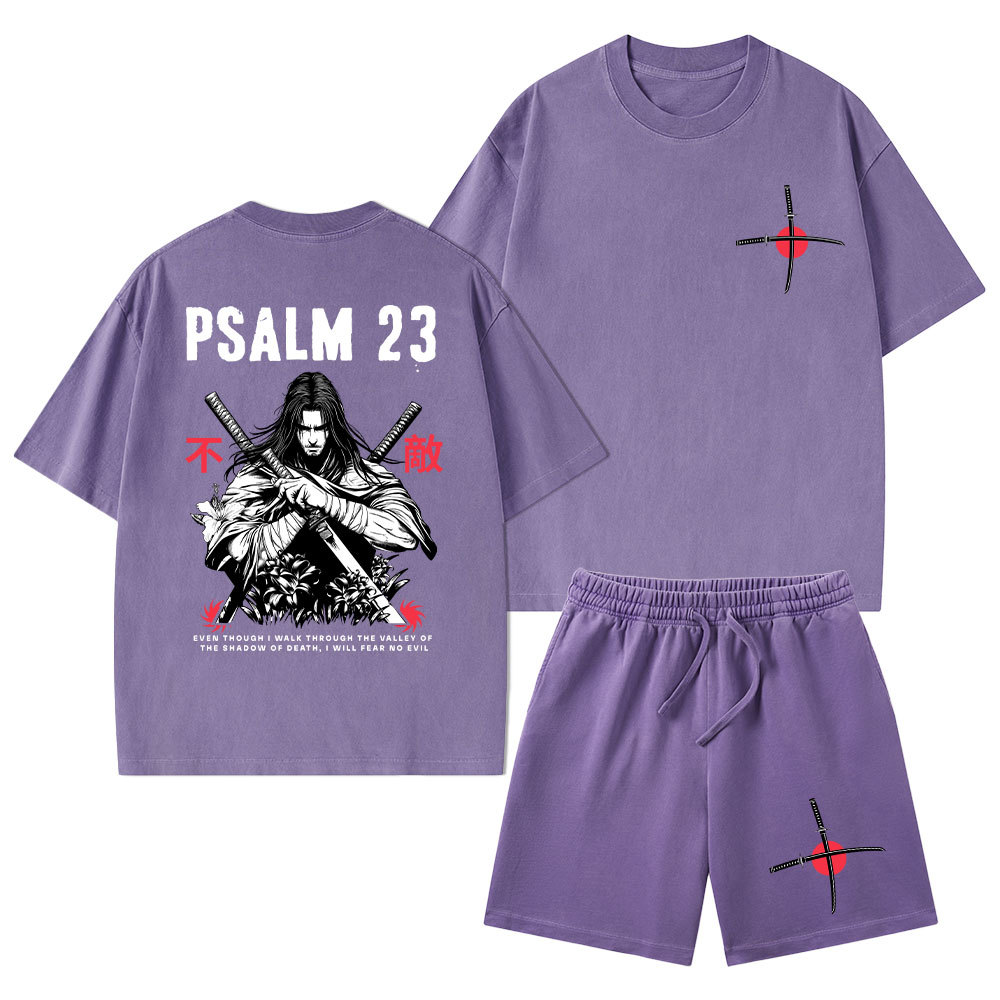 Aesthetic Mens Christian Washed T-Shirt & Shorts