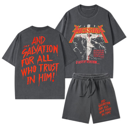 Messiah Christian Washed T-Shirt & Shorts