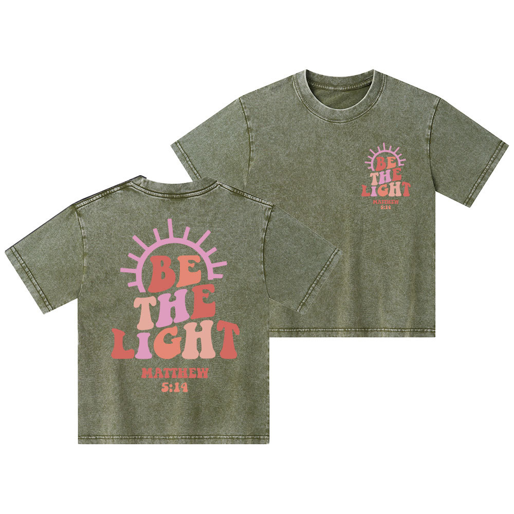 Be The Light Kid Washed T-Shirt