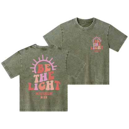 Be The Light Kid Washed T-Shirt