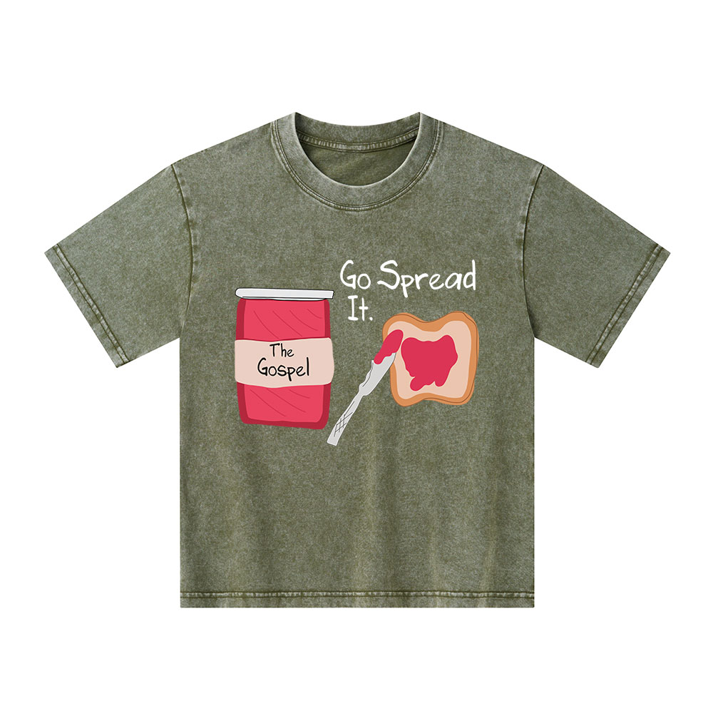 The Gospel Go Spread It Kid Washed T-Shirt
