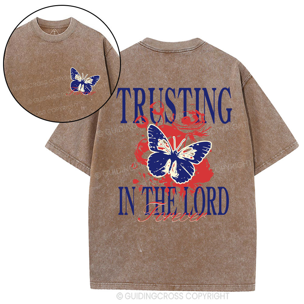Trusting In The Lord Christian Washed T-Shirt