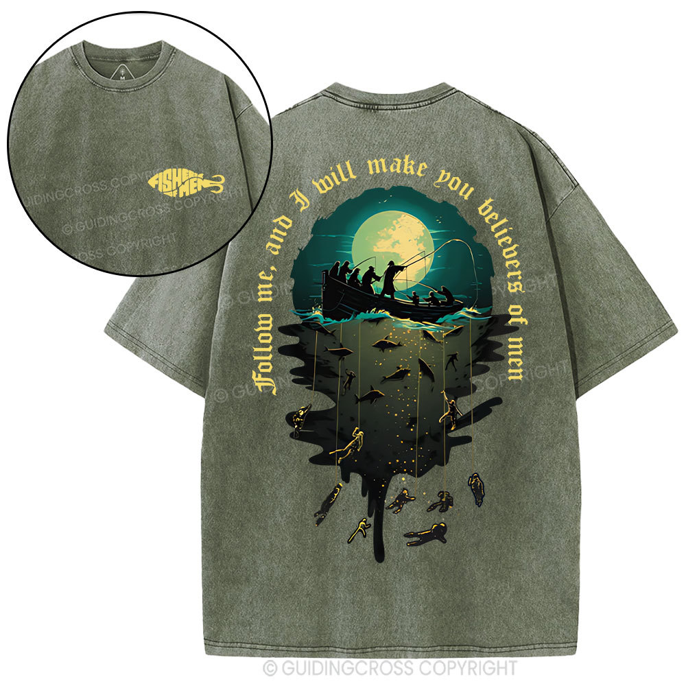 Fisher Of Man Christian Washed T-Shirt