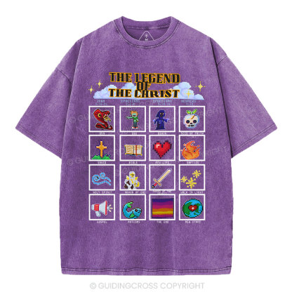 The Legend Of The Christ Christian Washed T-Shirt
