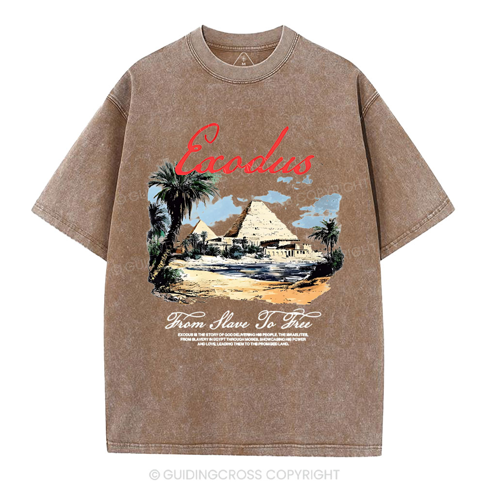 From Slave To Free Christian Washed T-Shirt