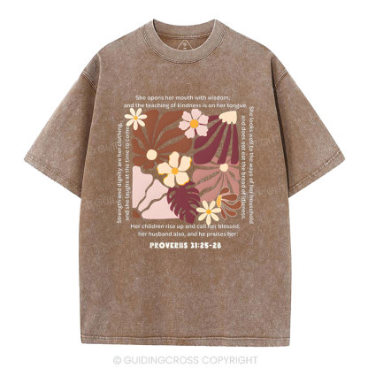 Motherhood Is A Prayer Answered christian Washed T-Shirt