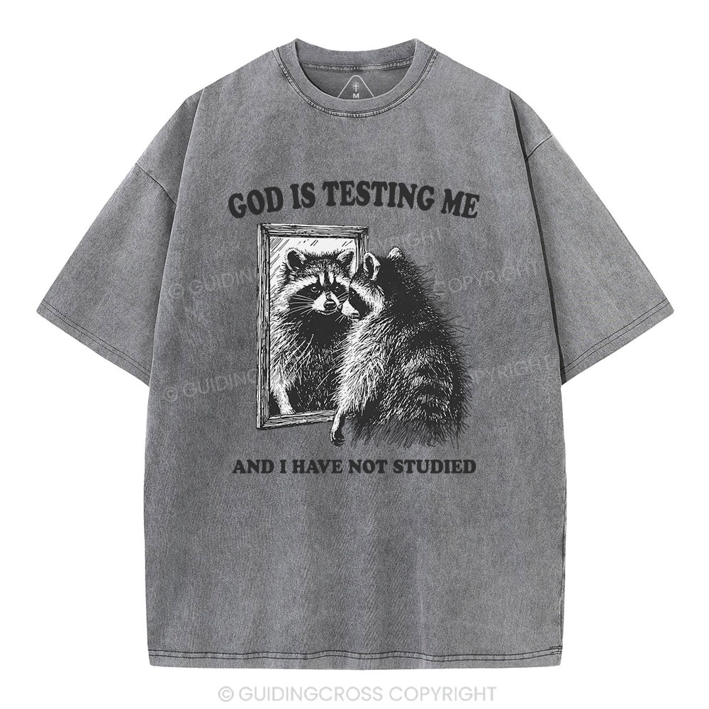 God Is Testing Me And I Have Not Studied Christian T-Shirt