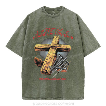 Made To The Cross Christian Washed T-Shirt