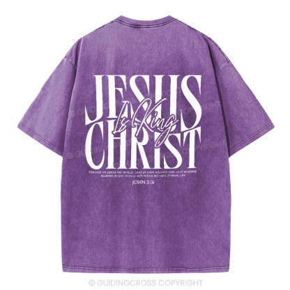 Jesus Christ Christian Washed T-Shirt