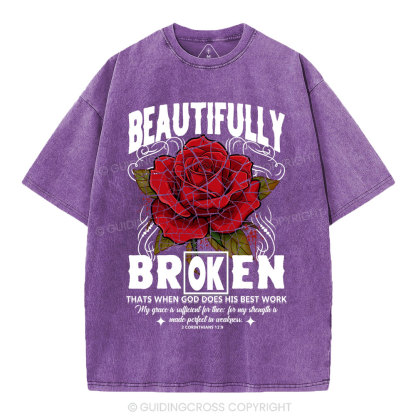 Beautifully Broken Christian Washed T-Shirt
