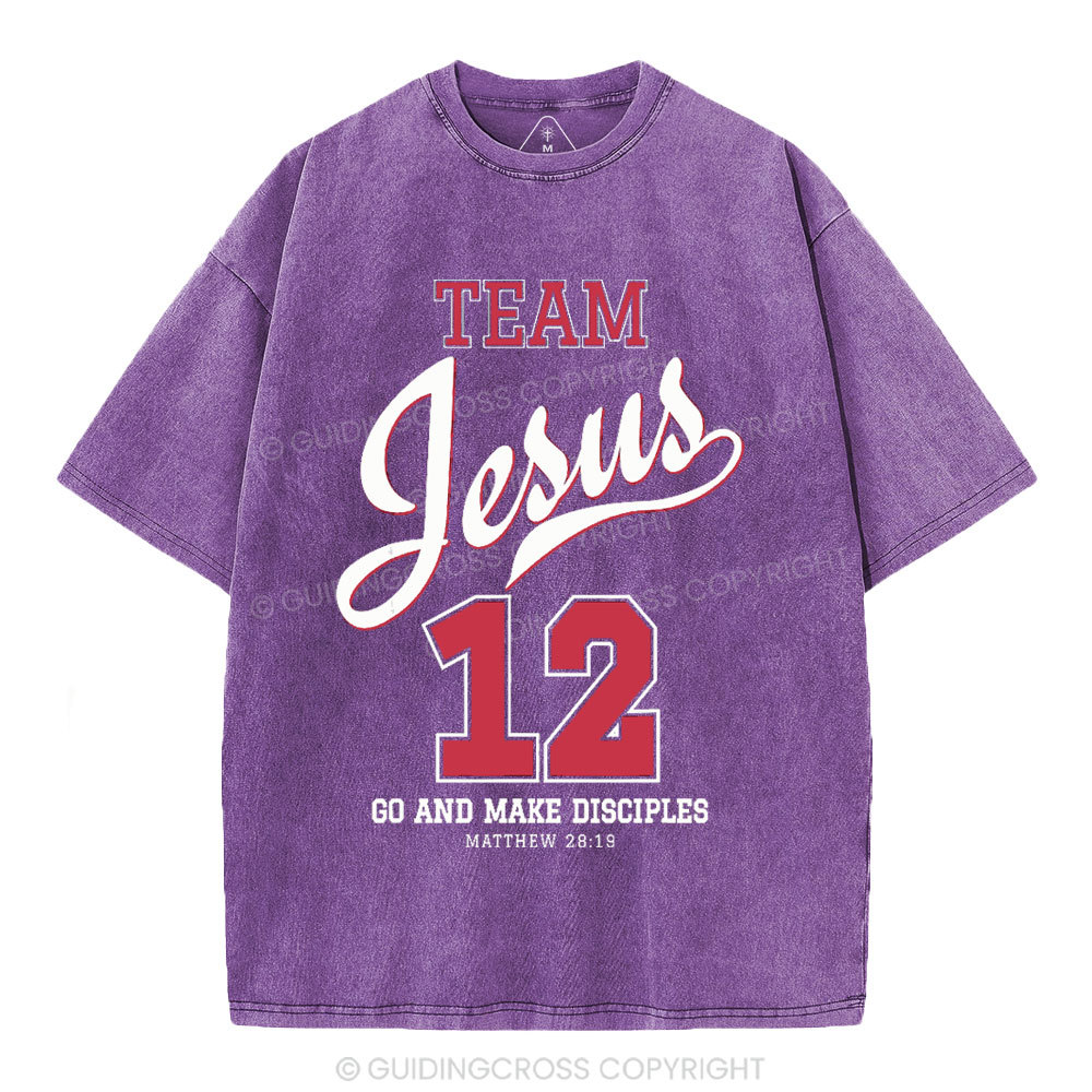 Jesus Team Christian Washed T-Shirt