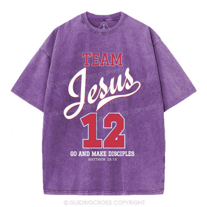 Jesus Team Christian Washed T-Shirt