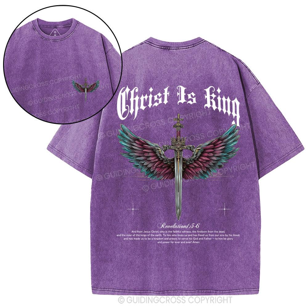 Christ Is King Christian Washed T-Shirt