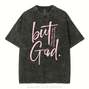 Image of There Is No Way But God Made A Way Christian Washed T-Shirt