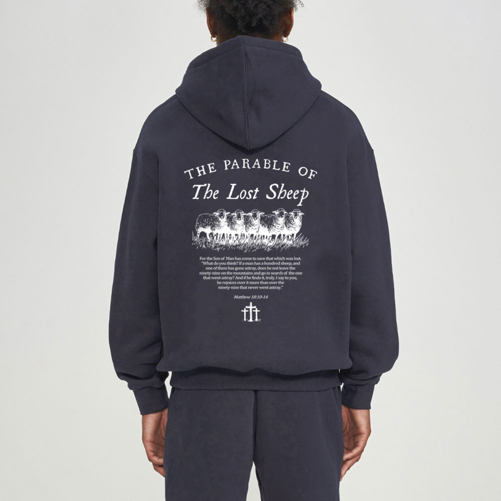 The Parble Of THe Lost Sheep Christian Fleece Hoodie Set