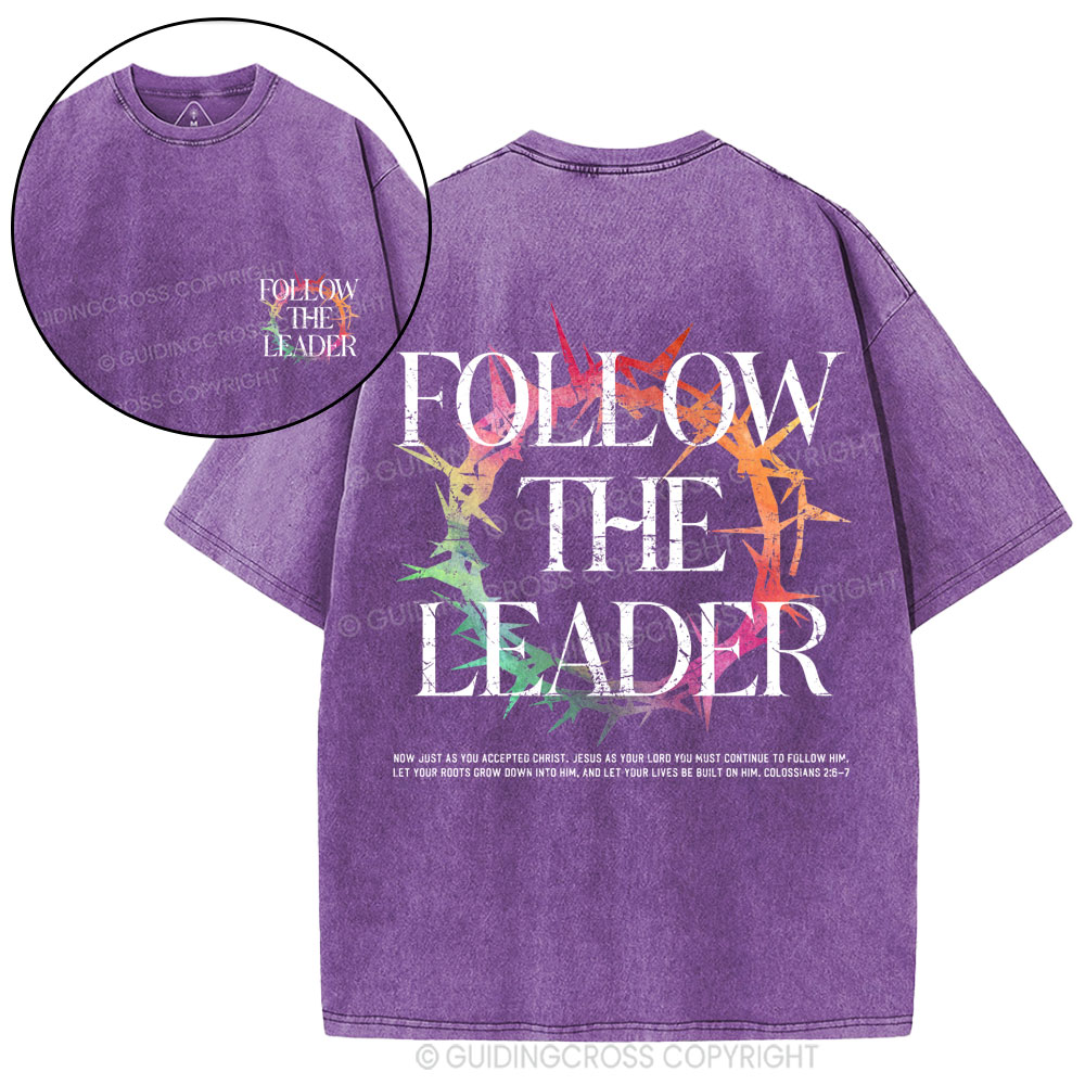 Follow The Leader Christian Washed T-Shirt