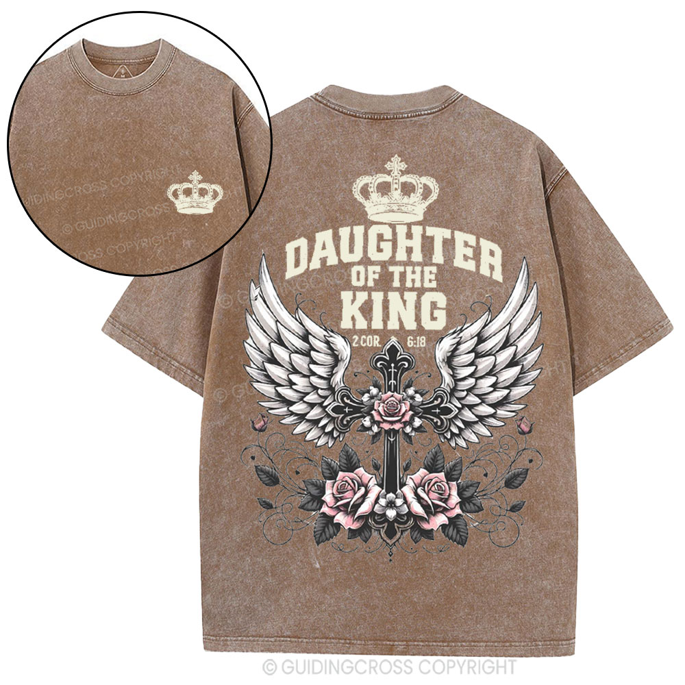 Daughter Of The King Christian Washed T-Shirt
