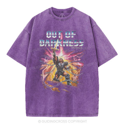 Out Of Darkness Christian Washed T-Shirt