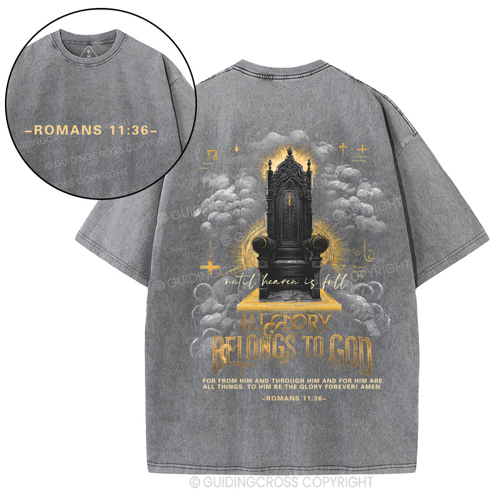 All Glory Belong To God Christian Washed T-Shirt