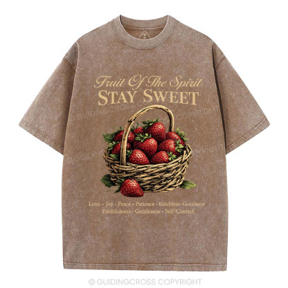 Stay Sweet Christian Washed T-Shirt