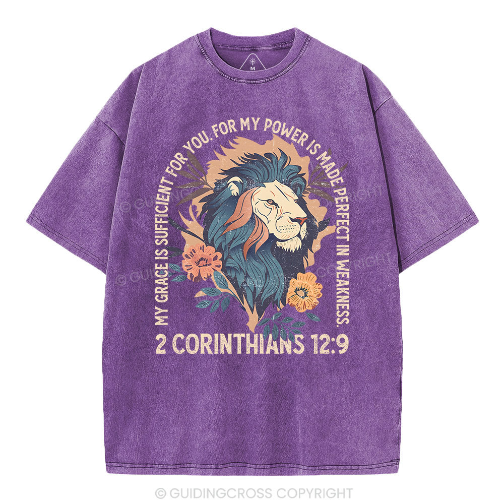 My Grace Is Sufficient For You Christian Washed T-Shirt Sale - GuidingCross