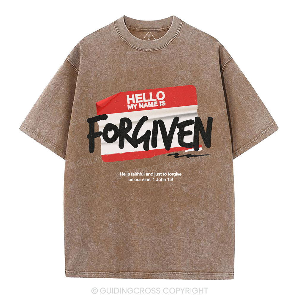 My Name Is Forgiven Christian Washed T-Shirt