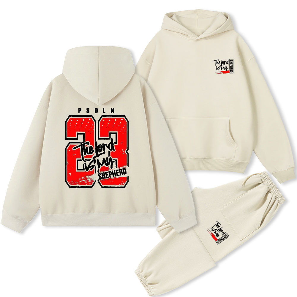 The Lord Is My Shepherd Christian Fleece Hoodie Set