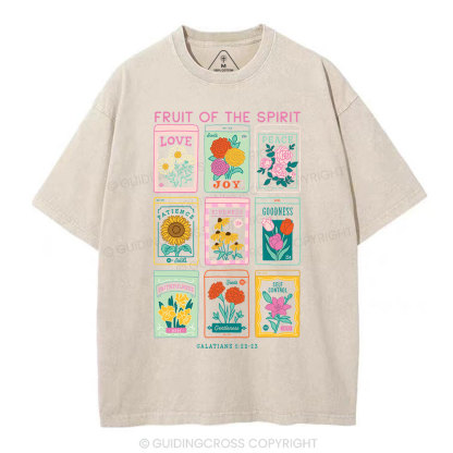 Fruit Of The Spirit Christian Washed T-Shirt